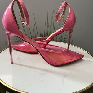 Steve Madden Pink Transparent Heels
